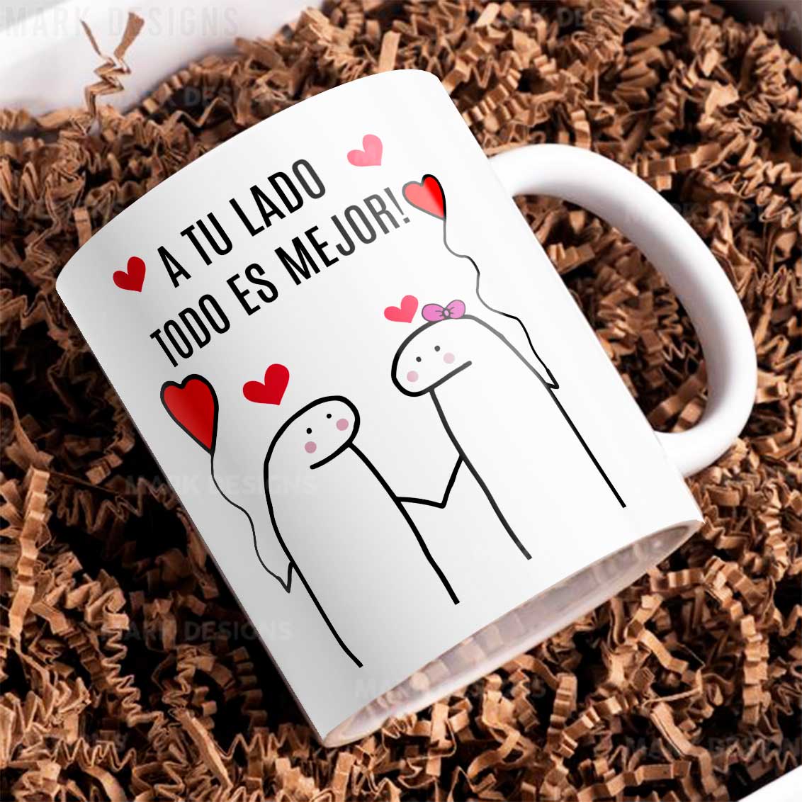 8 Tazas con frases románticas