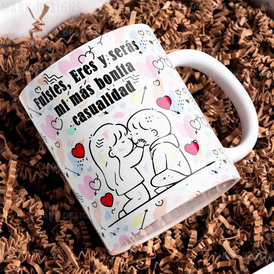 8 Tazas con frases SAN VALENTÍN
